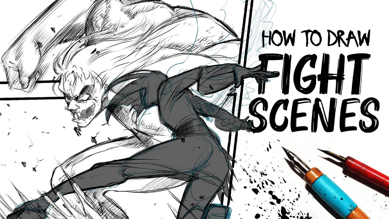 How to draw FIGHT SCENES | Drawlikeasir