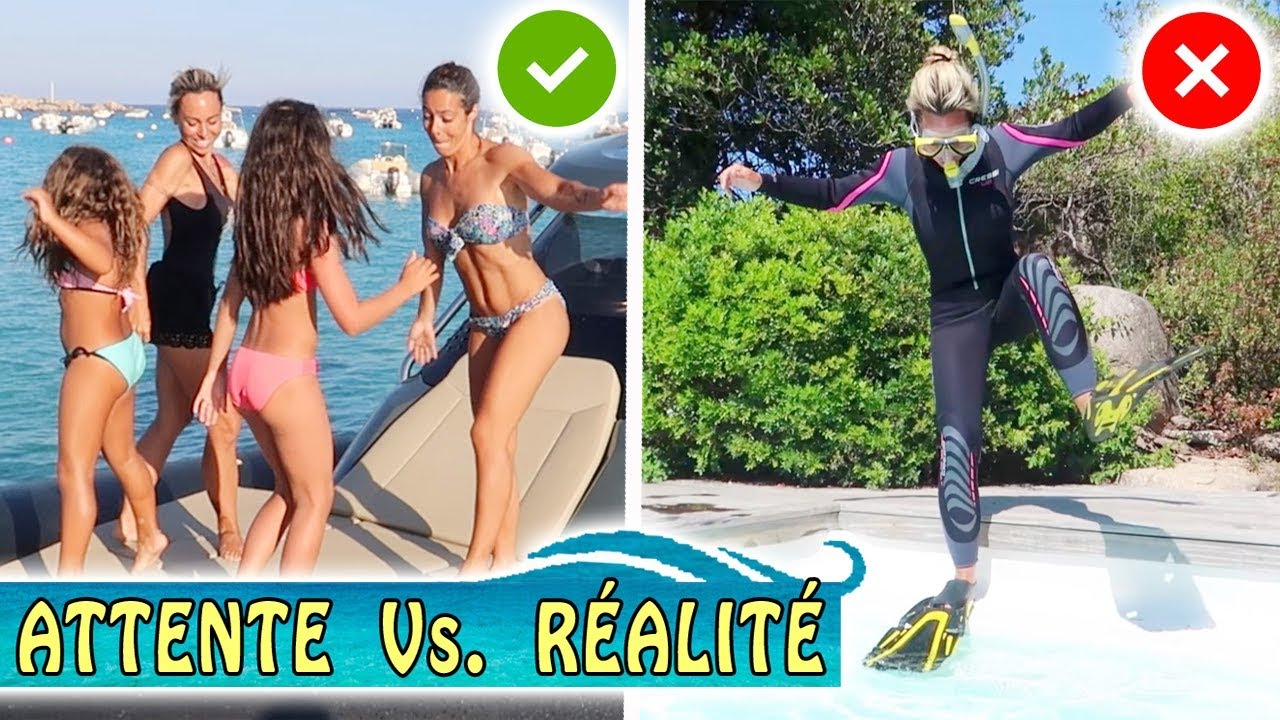 ATTENTE Vs RÉALITÉ Piscine et Mer : Les Vacances d'été en Famille ... 😂