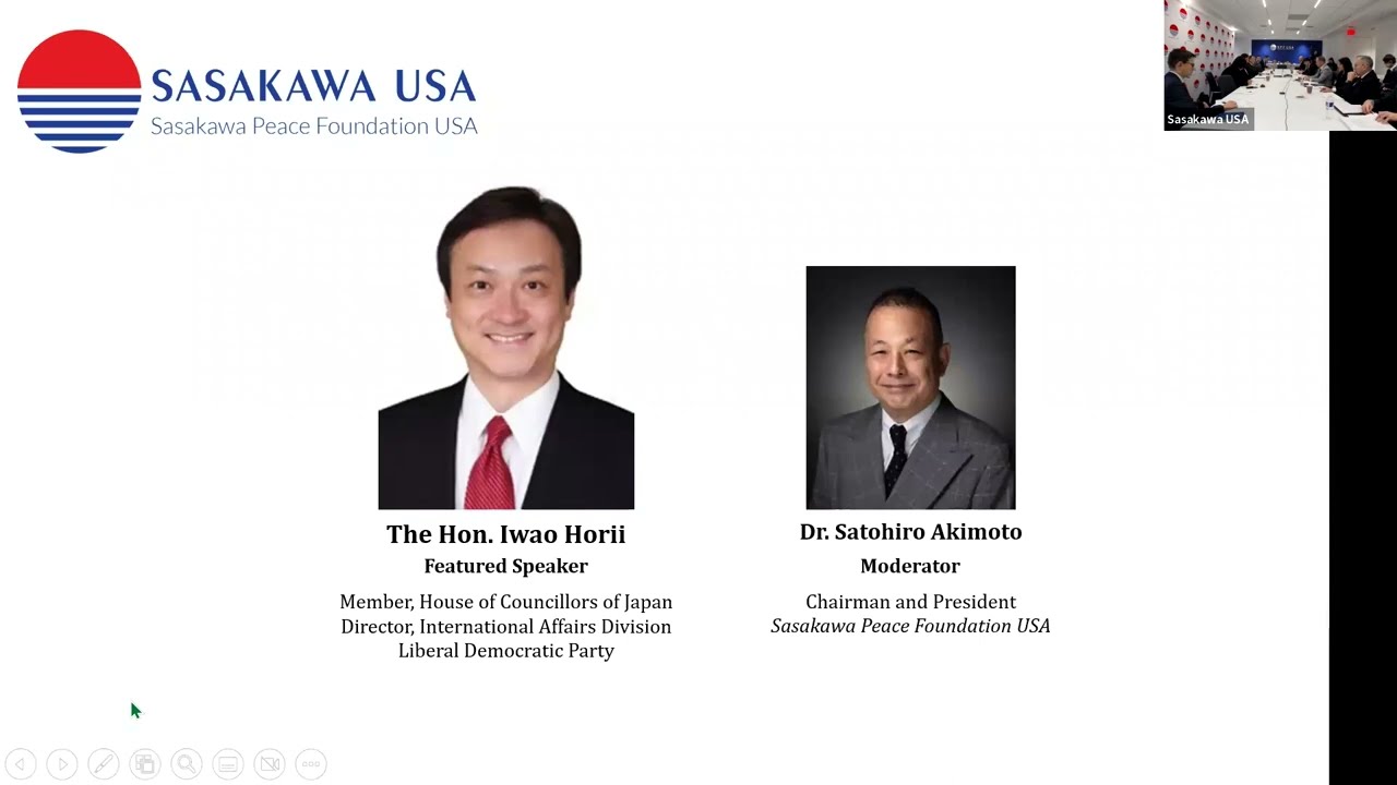 The 2022 National Security Strategy and Japan's New Defense Posture with the Hon. Iwao Horii