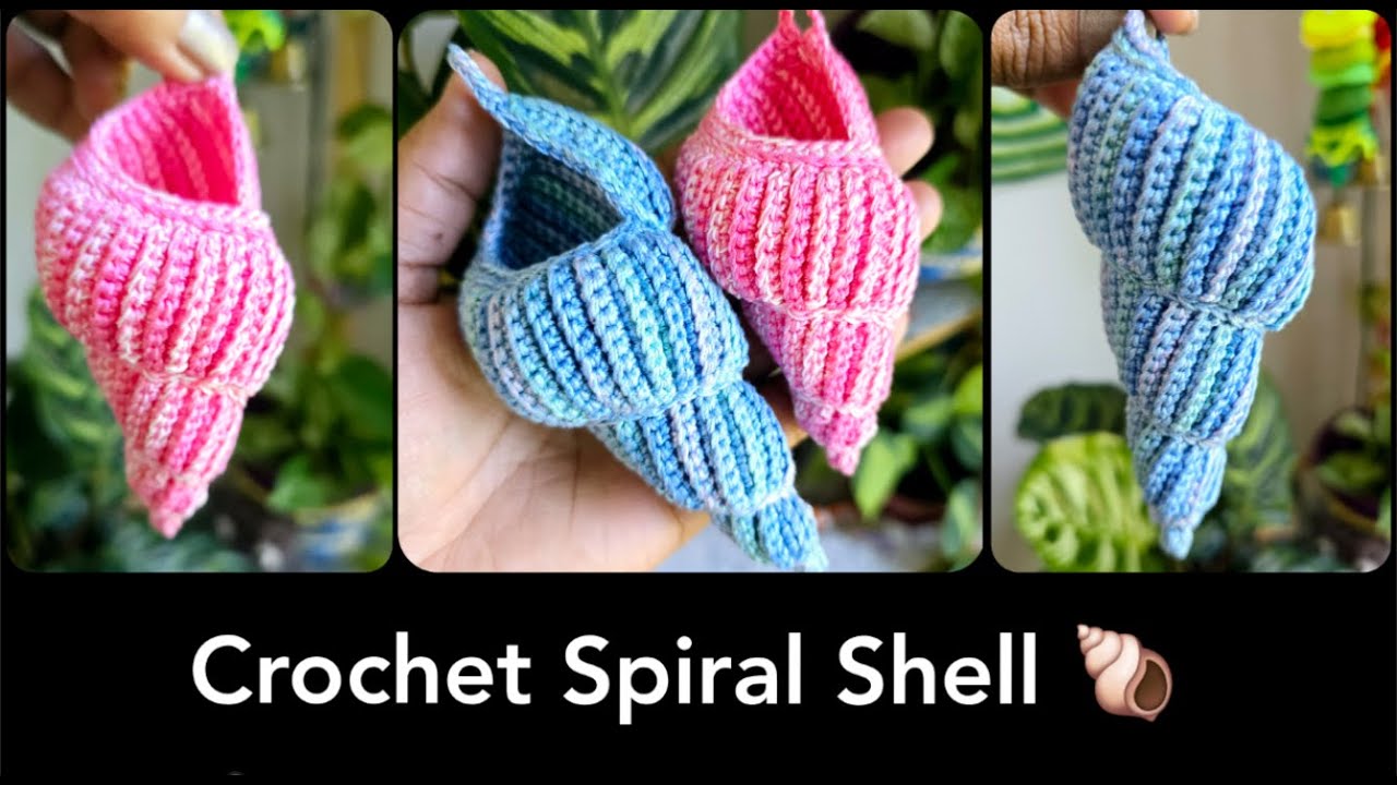 How To Crochet Spiral Shell || Crochet Sea Shell || #crochetseashell #seashell