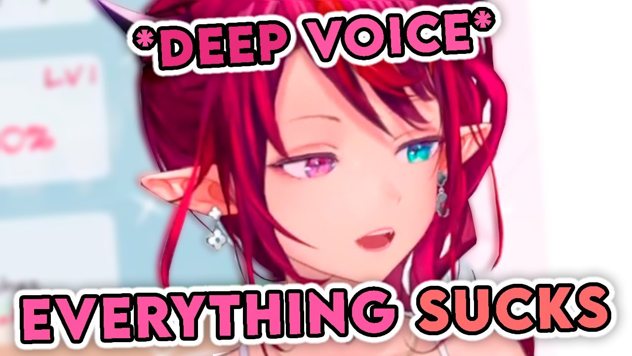 IRyS tries deepening her voice to a lower-pitched one