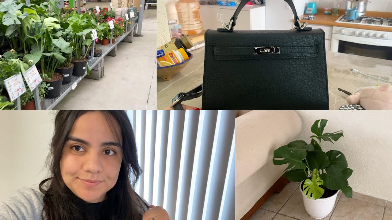 Yo hice una bolsa con mis propias manos❗️😦👜 Compré nuevas plantas 🌱