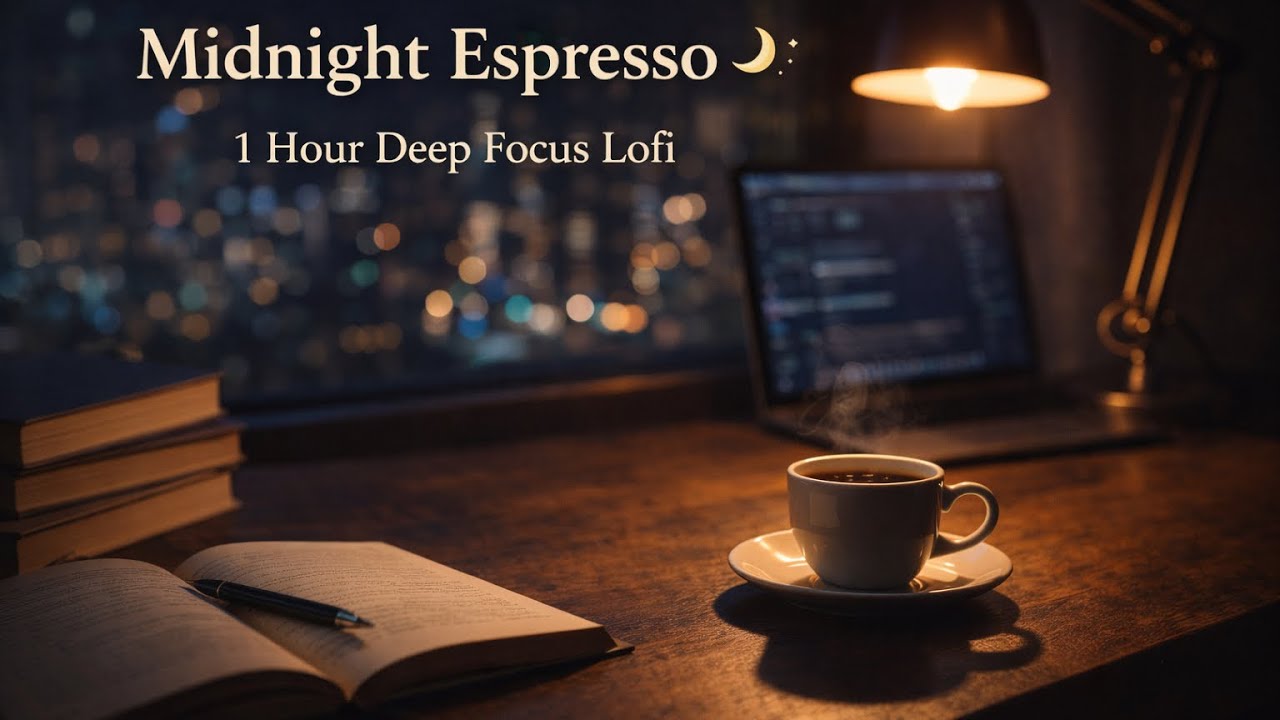 Midnight Espresso ☕🌙 | 1 Hour Deep Focus Lofi