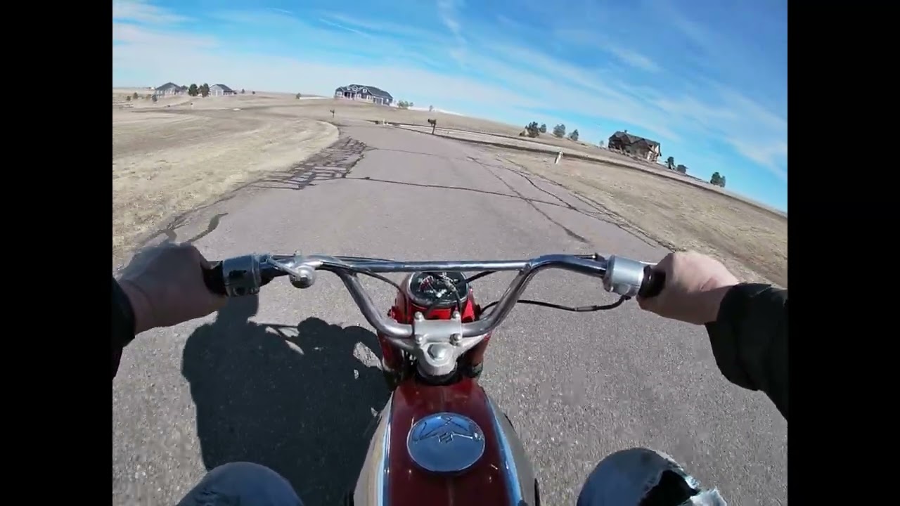 Riding the Bearcat (Suzuki B105P)