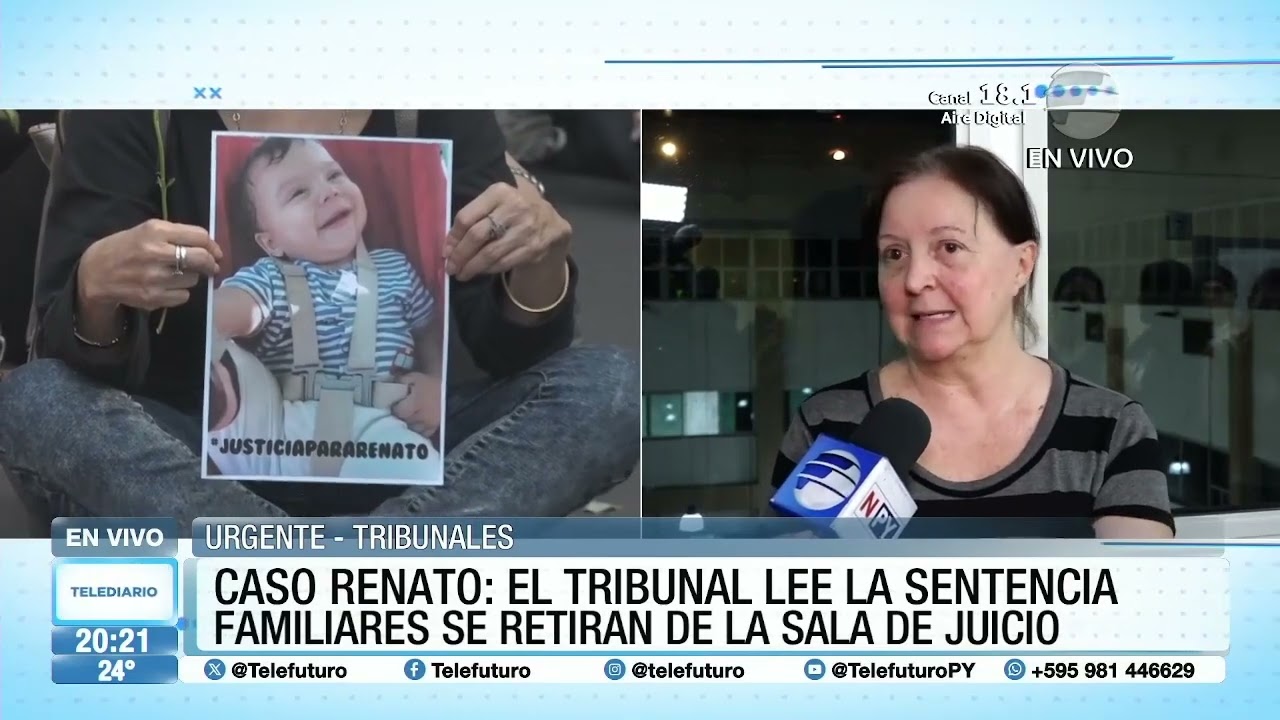 Familia del pequeño Renato indignada tras la lectura de la sentencia