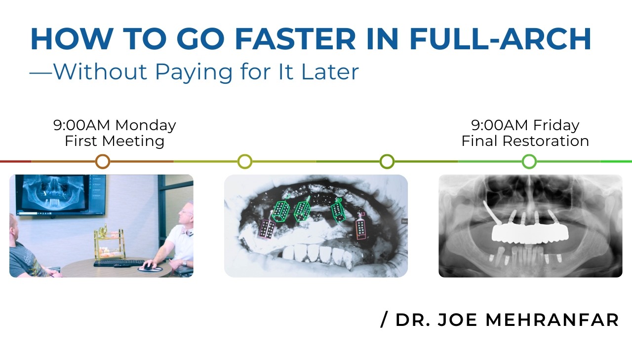 How to Go Faster in Full-Arch—Without Paying for It Later | Dr. Joe Mehranfar on ICam & Scaling