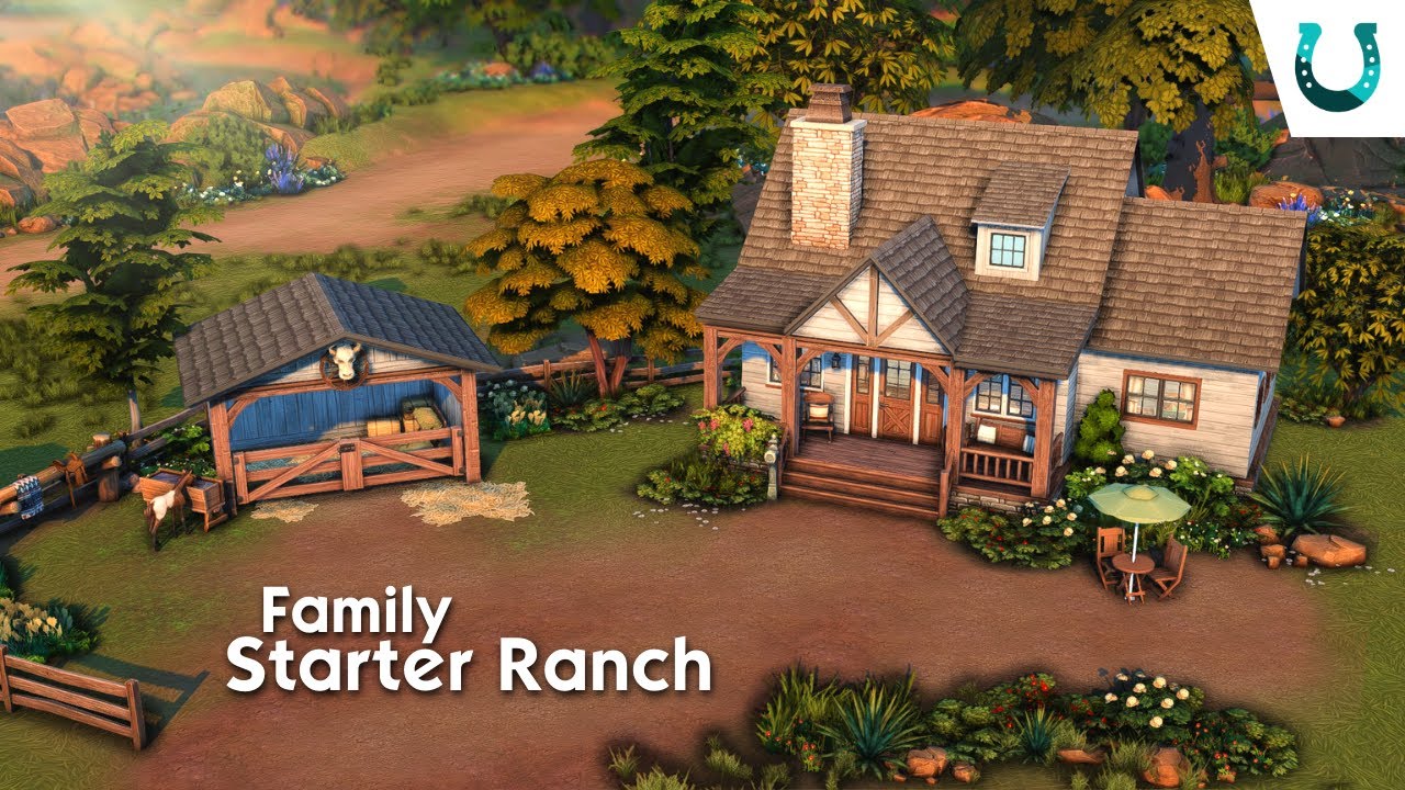 Small Family Starter Ranch 🐎 | The Sims 4 Horse Ranch