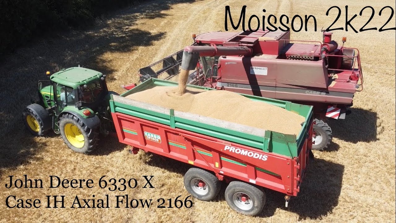 Moisson 2k22 | John Deere X Case IH Axial Flow 2166