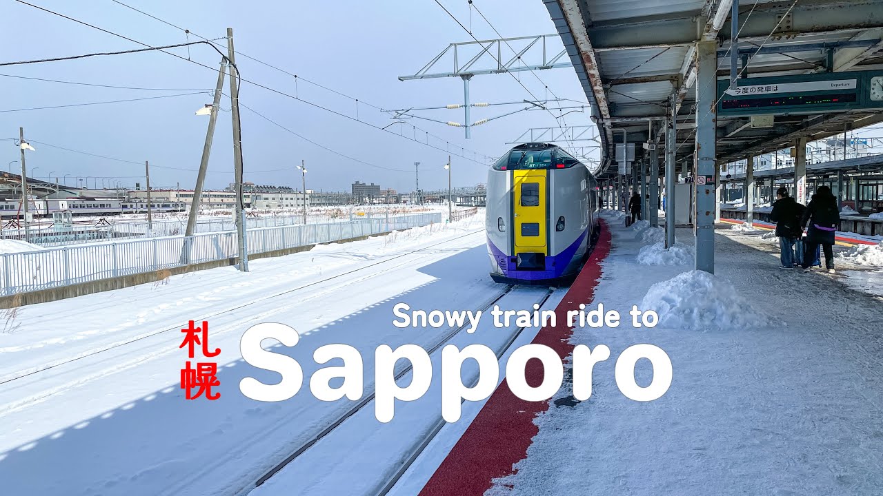 Japan’s Most Scenic Winter Train? Hakodate to Sapporo in Snow | Hokkaido Vlog