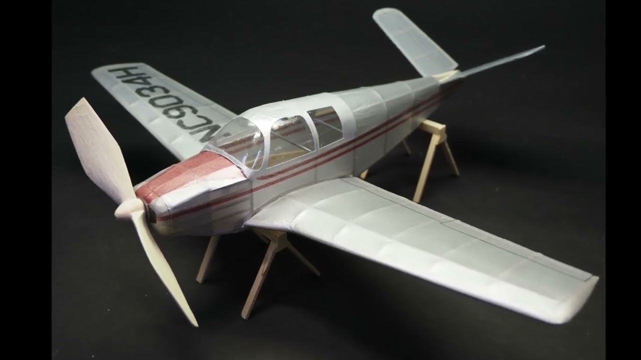 Build and Fly a Rubber Powered Bonanza Model Airplane