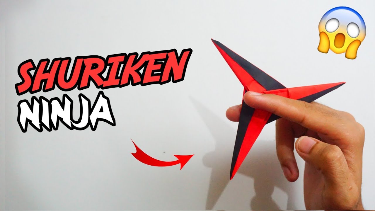 Tutorial Cara Membuat Shuriken dari Kertas - Origami Ninja Star