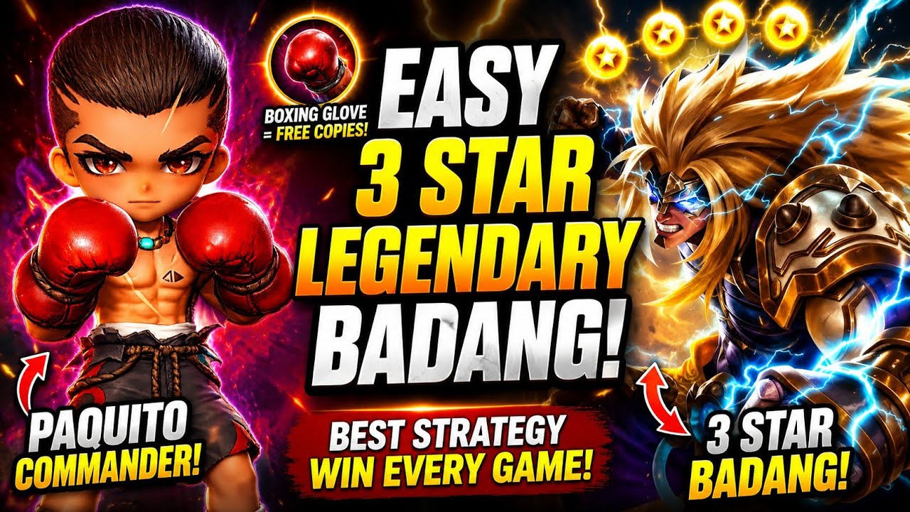 PAQUITO COMMANDER GUIDE! EASY 3 STAR LEGENDARY BADANG STRATEGY | Magic Chess Go Go