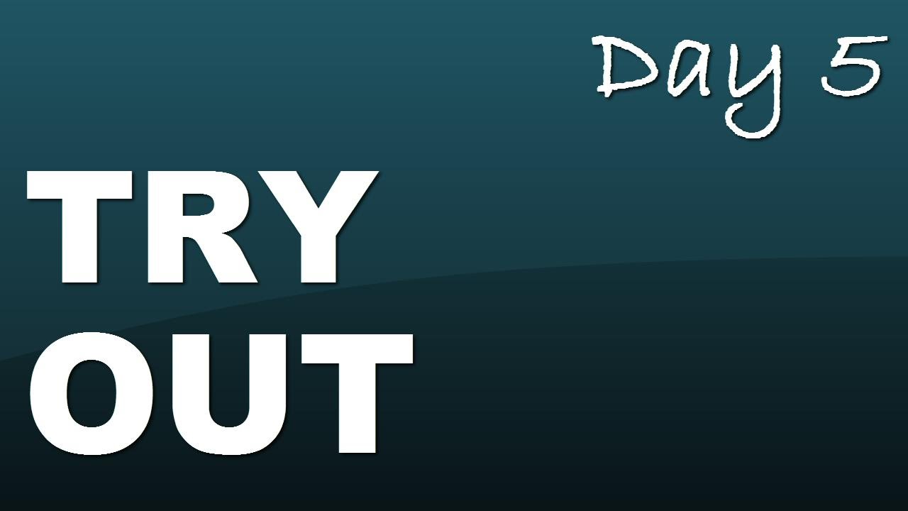 Phrasal verb: try out - Day 5 with JenniferESL