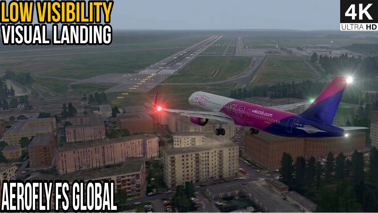 Aerofly FS Global: Low Visibility Landing | Toulouse - Warsaw | A321XLR Wizz Air