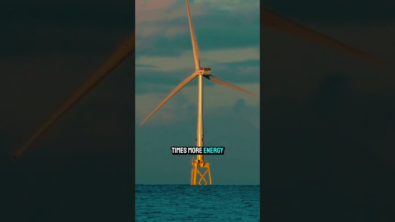 Wind turbines in the ocean #facts #shorts