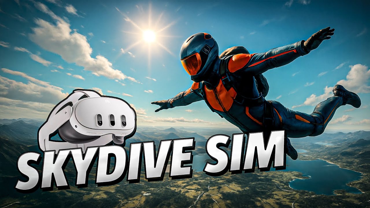 Skydive Sim: Skydiving Simulator - Meta Quest 3 Gameplay | First Minutes [No Commentary]