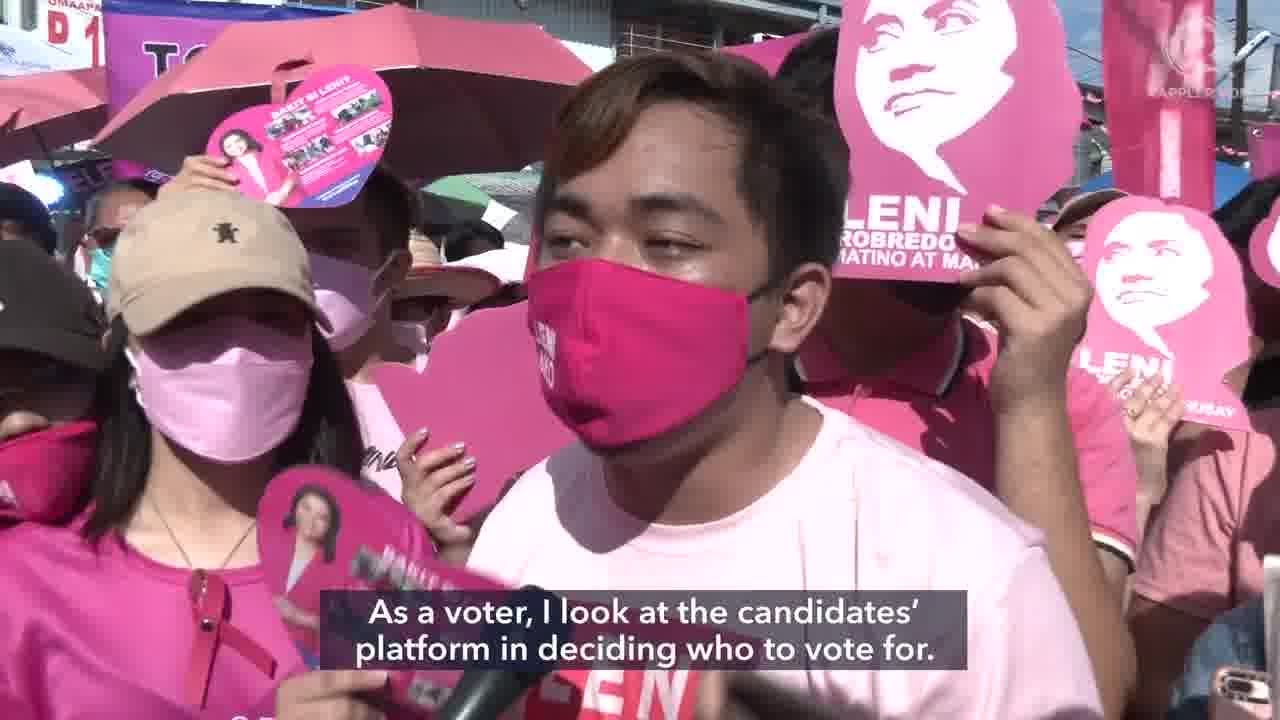 Young voters show off wit and grit for Leni in Isko’s turf
