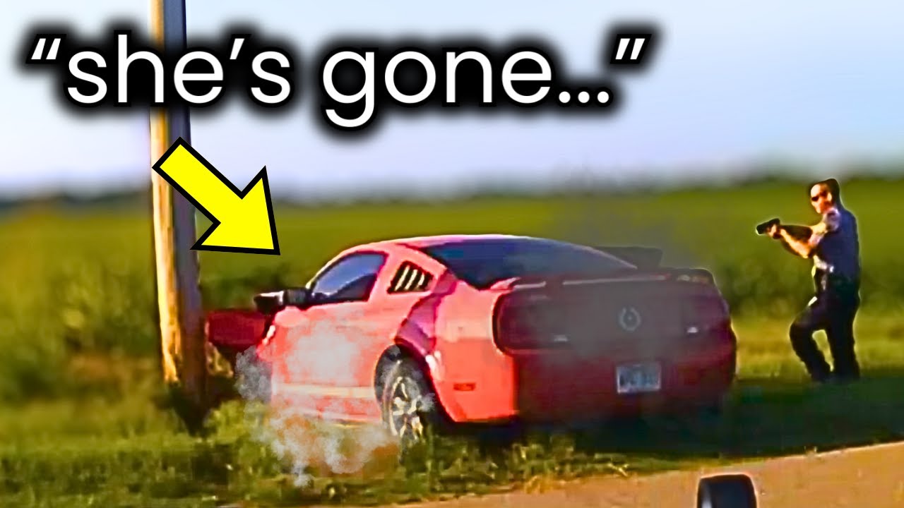 (TRAGIC) When Mustang Police Chases End in DISASTER | Police Chase Compilation #11