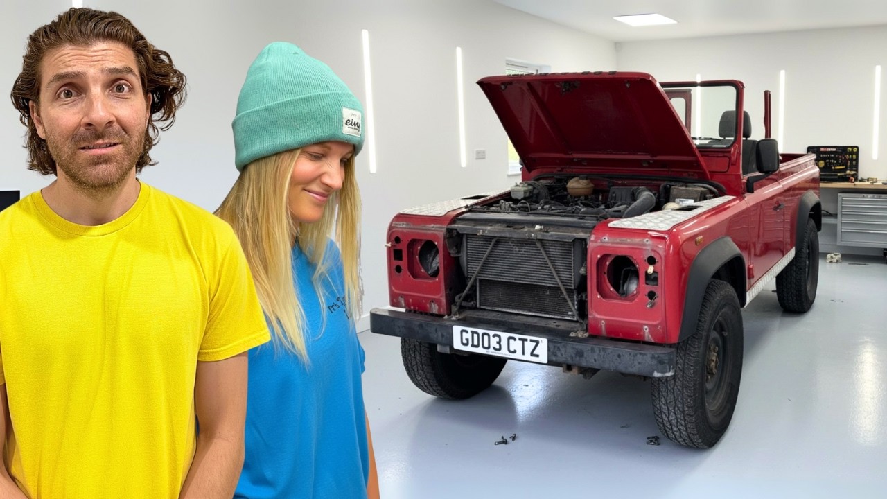 REBUILDING A WRECKED LAND ROVER DEFENDER FOR MY WIFE