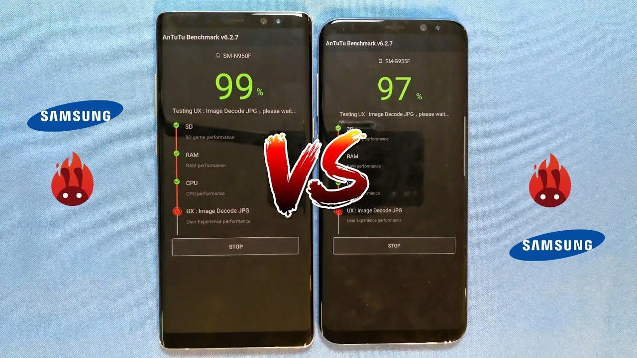 Samsung Galaxy S8+ vs. Samsung Galaxy Note8 - AnTuTu Benchmark Test