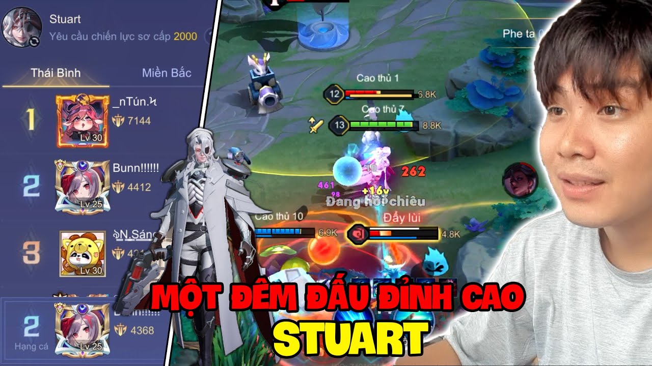 VUX MỘT ĐÊM ĐẤU ĐỈNH CAO VỚI STUART LEO TOP SEVER ĐẦU MÙA S1 2024 LIÊN QUÂN MOBILE