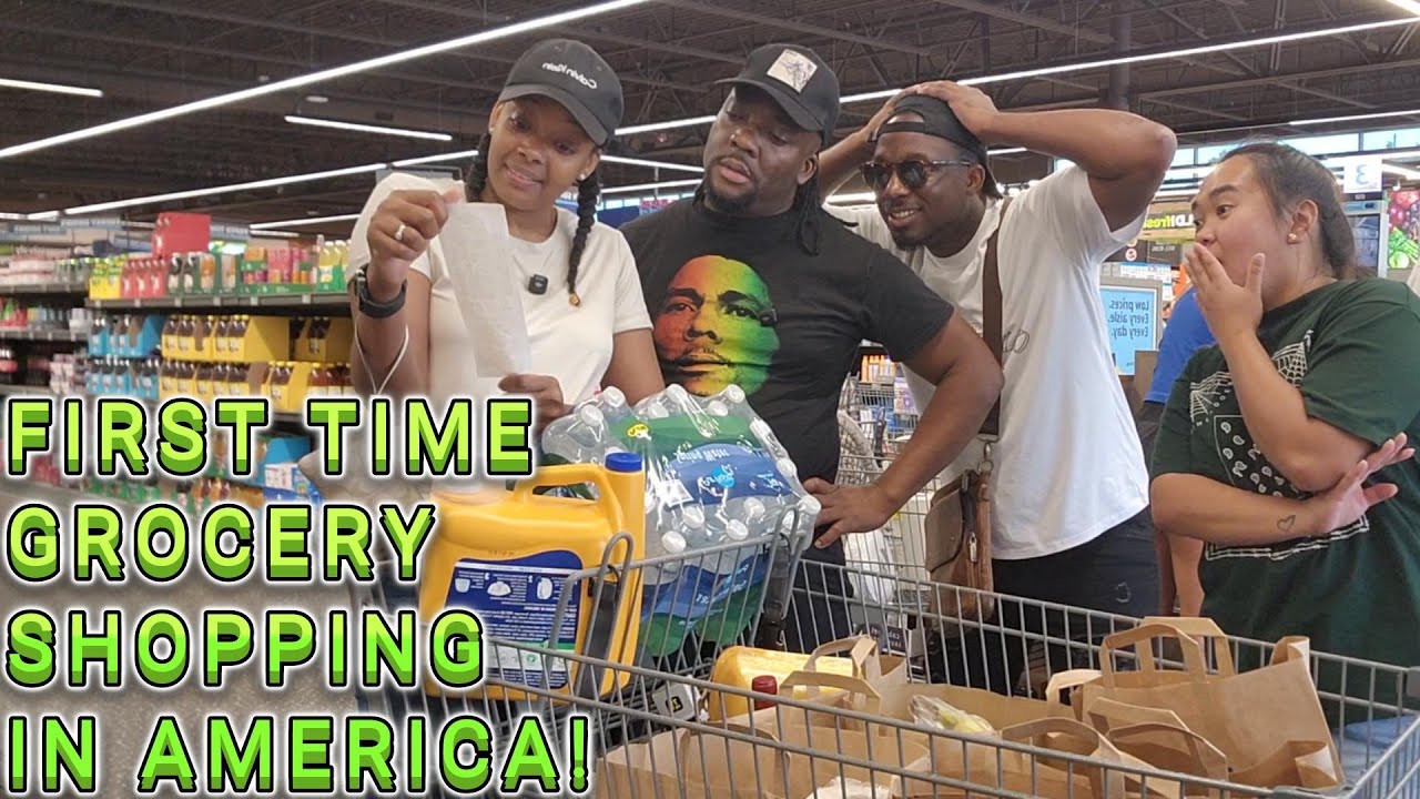 First time grocery shopping in America 🫢