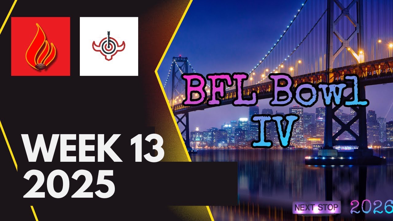 BFL Week 12 8-3 Blazers vs 1-10 Bulleyes
