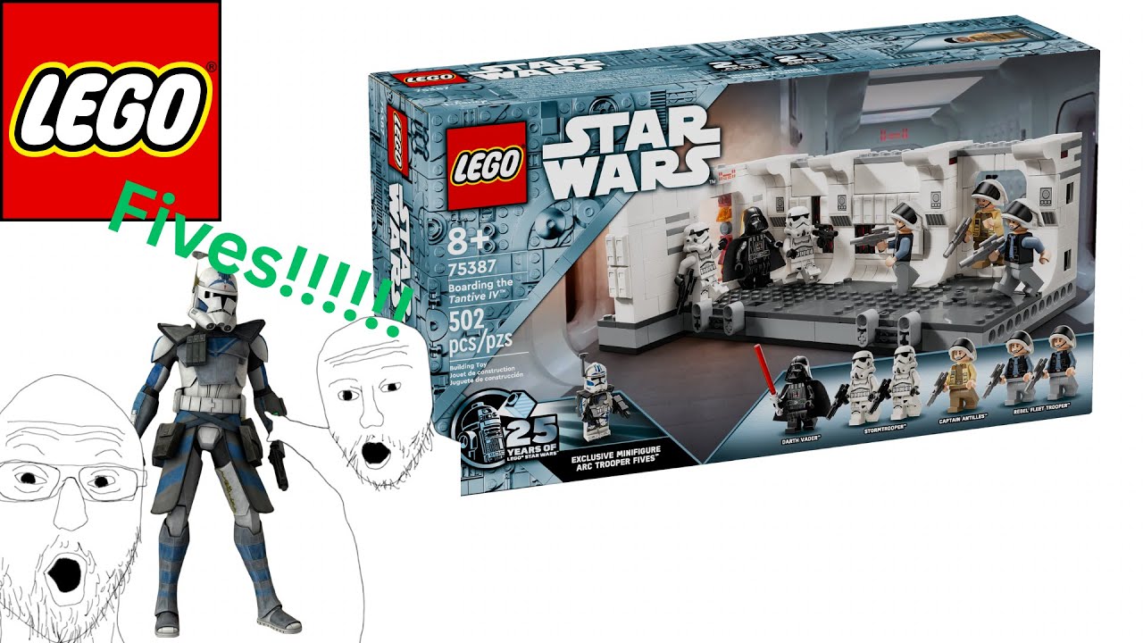 Lego Review Fives minifigure and boarding Tantive IV