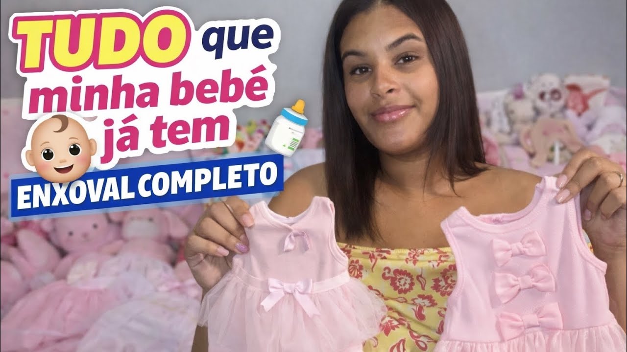 Tour completo pelo enxoval da minha bebê | Antes do nascimento