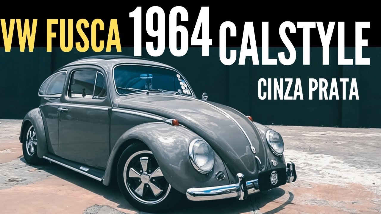 VW FUSCA 1964 CINZA PRATA -  O CALSTYLE