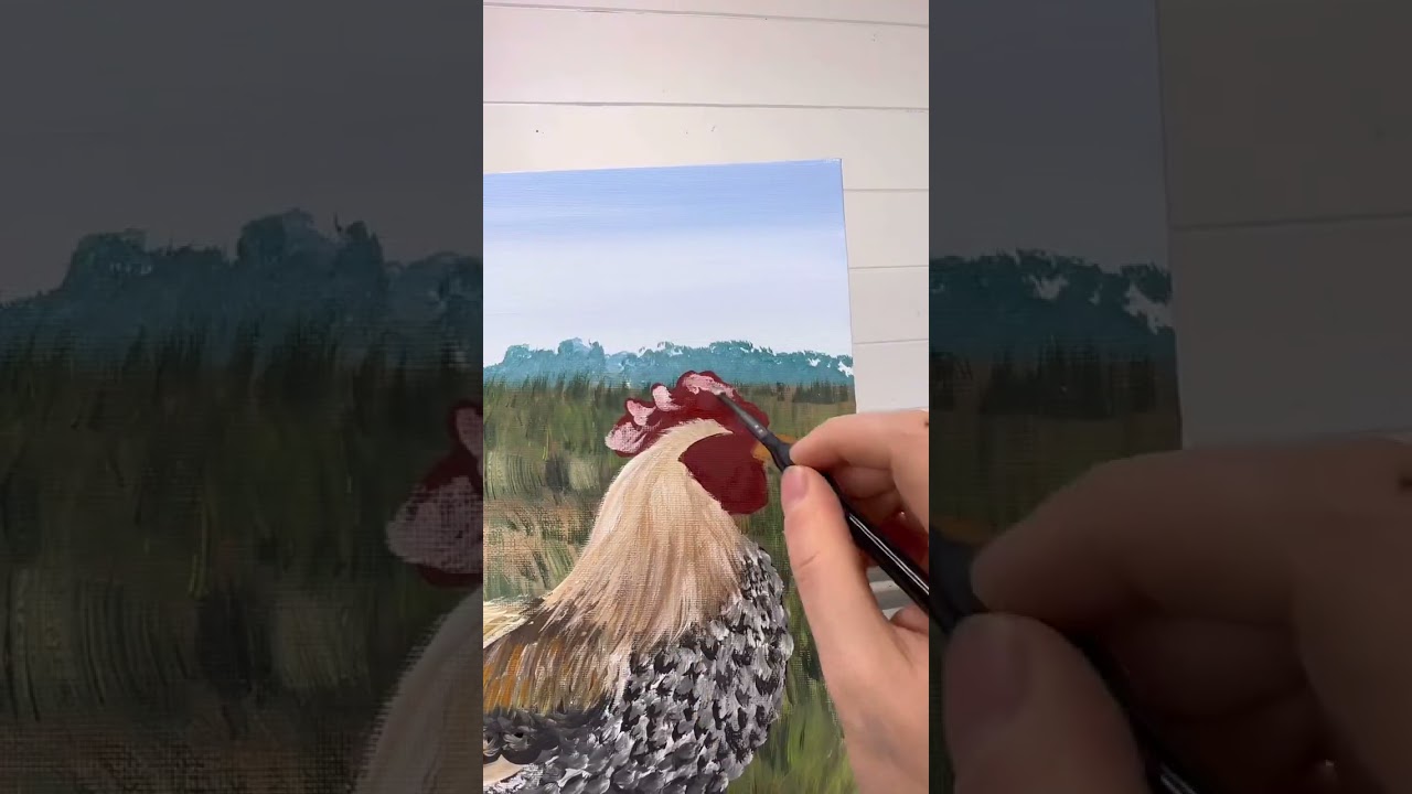 Rooster painting! 🐓 