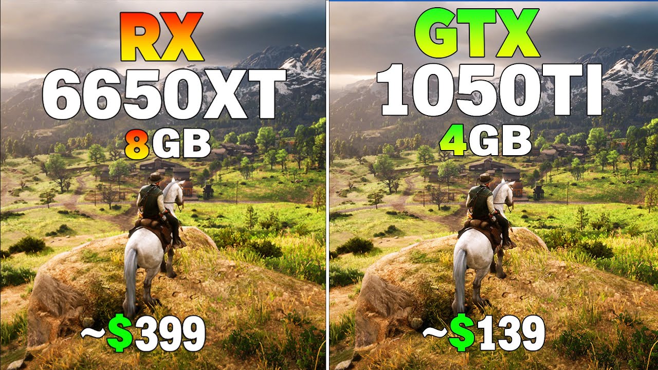 RX 6650 XT vs GTX 1050 Tİ - Test in 8 Games