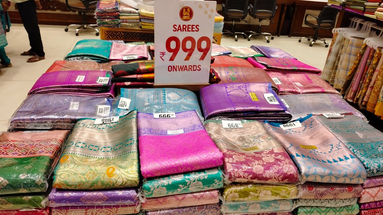 Chennai Shopping mall latest sarees #shopping #weddingcollection #trendingsarees #offers #pattusaree