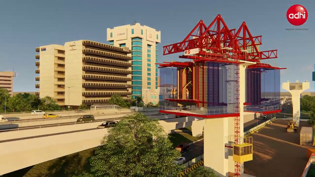 Metode Konstruksi Jembatan Bentang Panjang Kuningan LRT Jabodebek