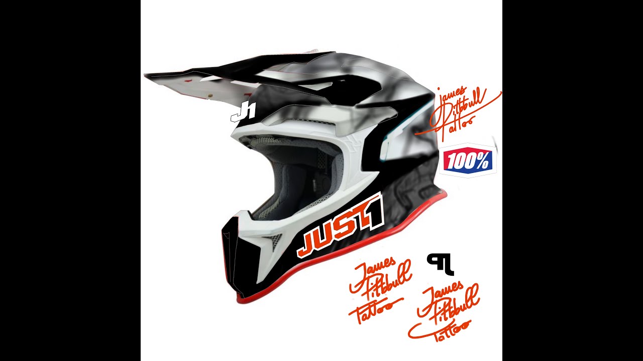 Come aerografare un casco da motocross step by step