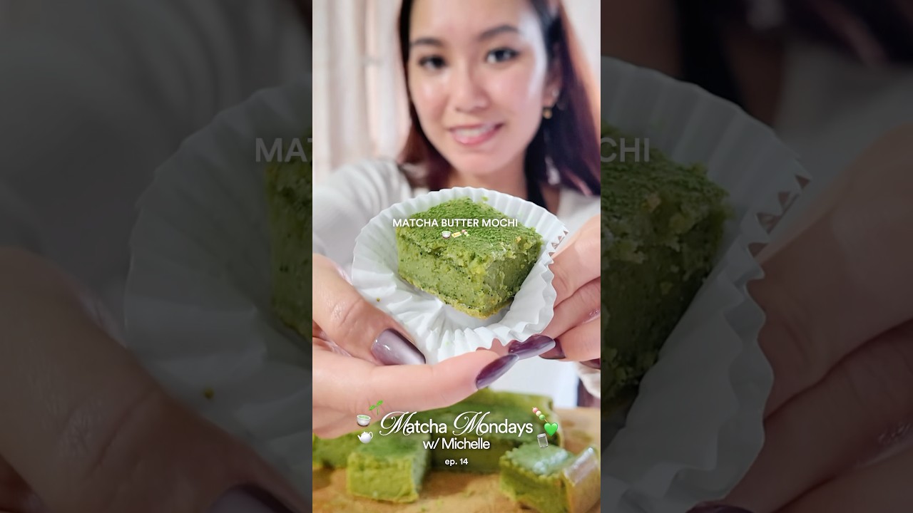 the BEST matcha butter mochi recipe 🍵🧈🍡