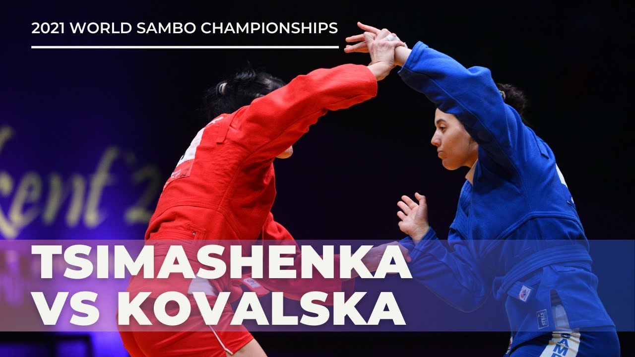 TSIMASHENKA (BLR) vs KOVALSKA (UKR). Women 80 kg. World Sambo Championships 2021