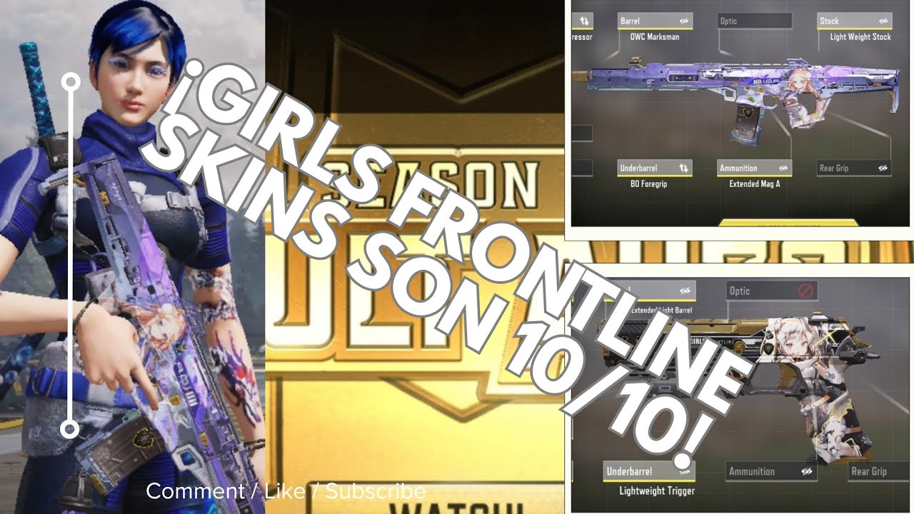 ¡Estas skins no decepcionan! Krig-6 & .50GS /Girls Frontline 2 / CODM S10 