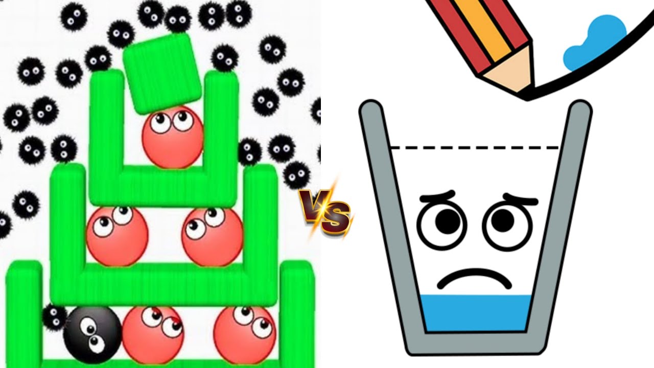Hide Ball Brain Vs Happy Glass New UPDATE Satisfying Double Walkthrough Draw Merge Mandes!