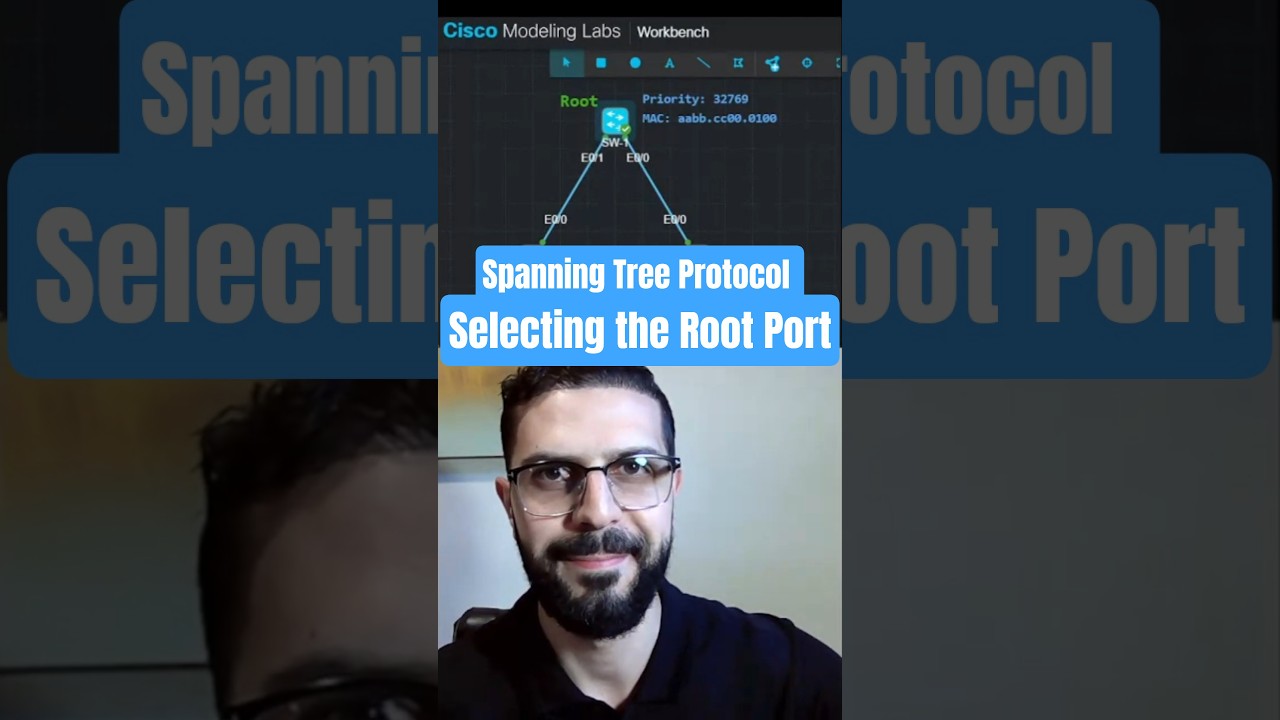 How Spanning Tree Protocol Picks the Root Port  #cisco  #ccnp #ccna #spanningtree