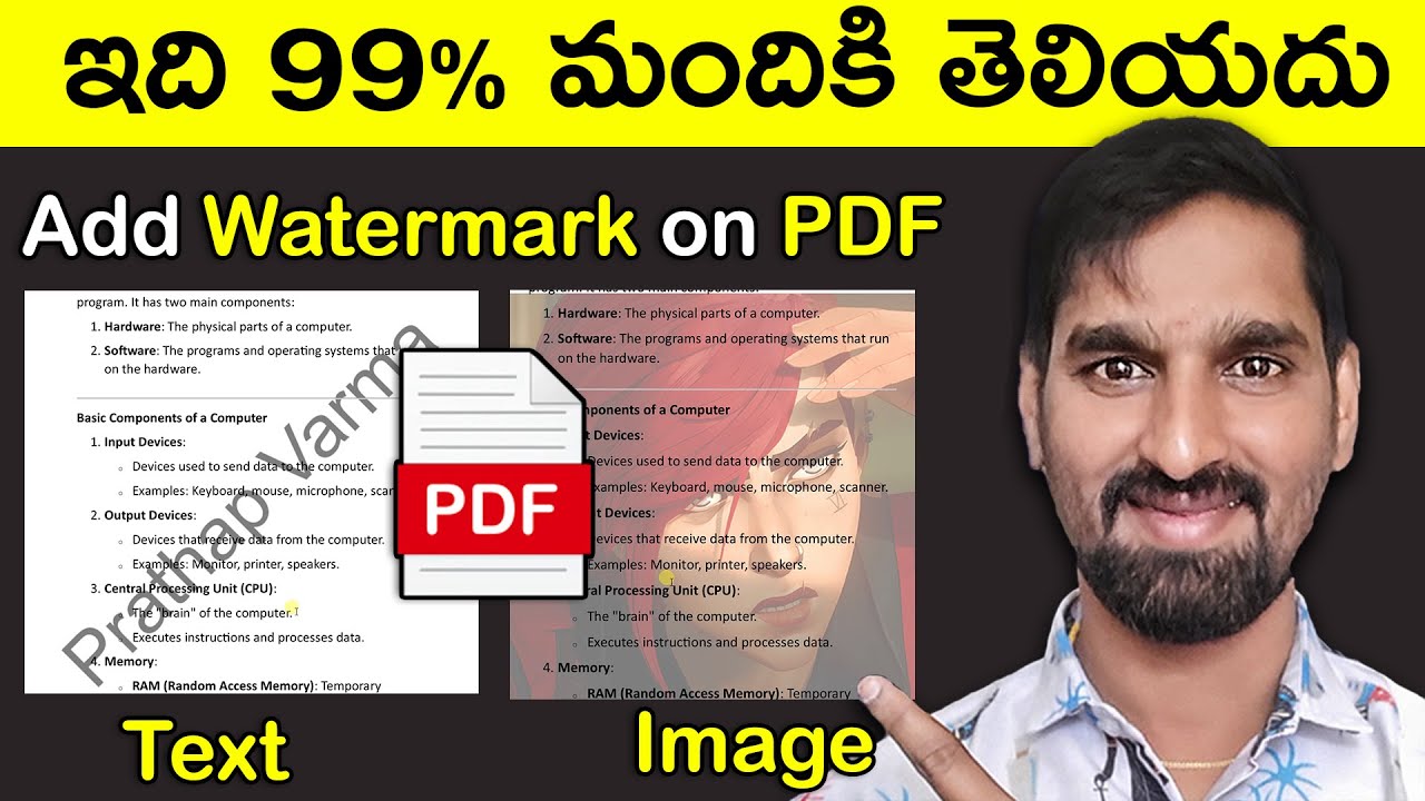 How to Add Text & Image Watermarks to PDF Step-by-Step Tutorial | Add Watermark to PDF