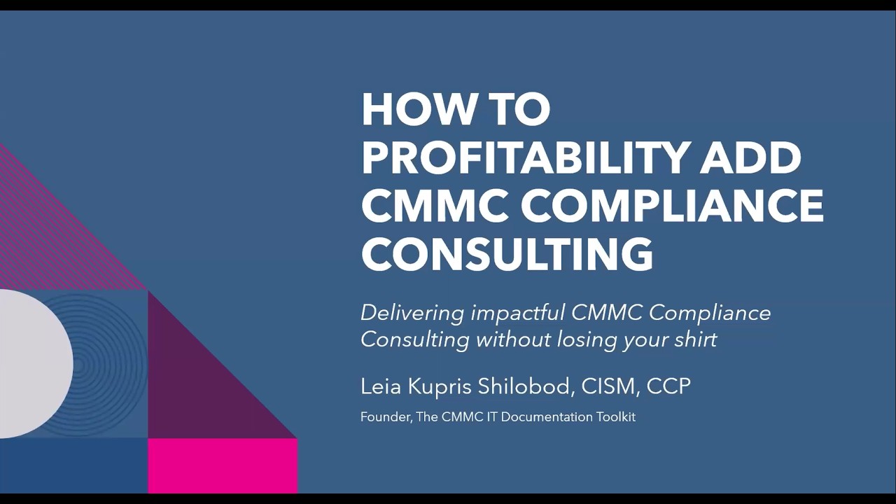 How to Profitably Add CMMC Compliance Consulting