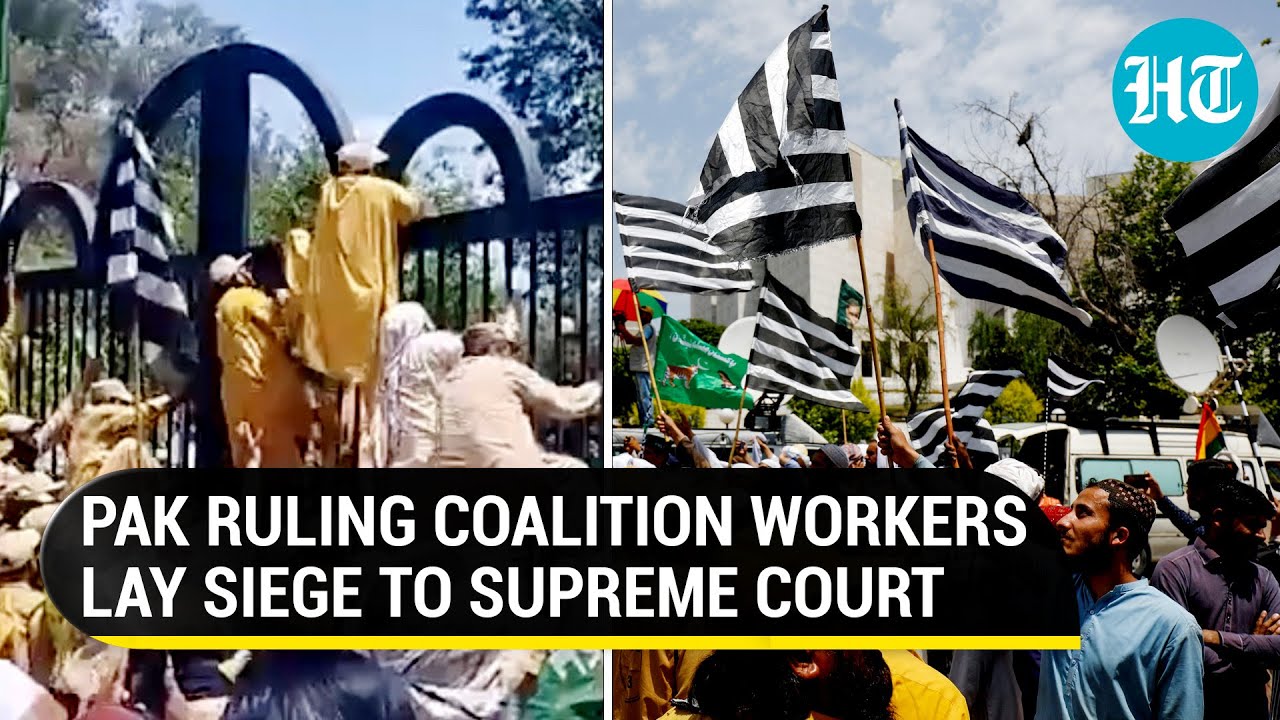 Civil war in Pak? Sharif Govt supporters storm outside SC against Imran Khan's release | Watch