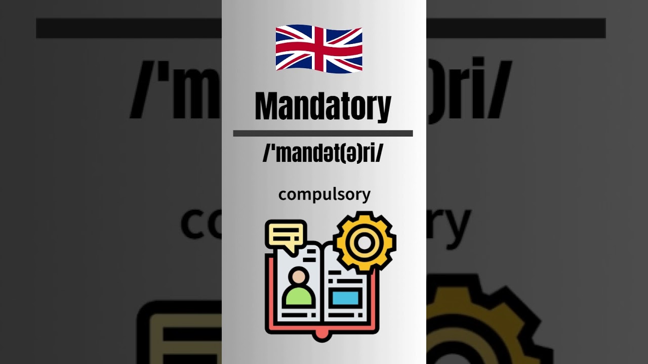 How to Pronounce Mandatory Correctly-British Accent  #britishpronounciation #english #learnenglish