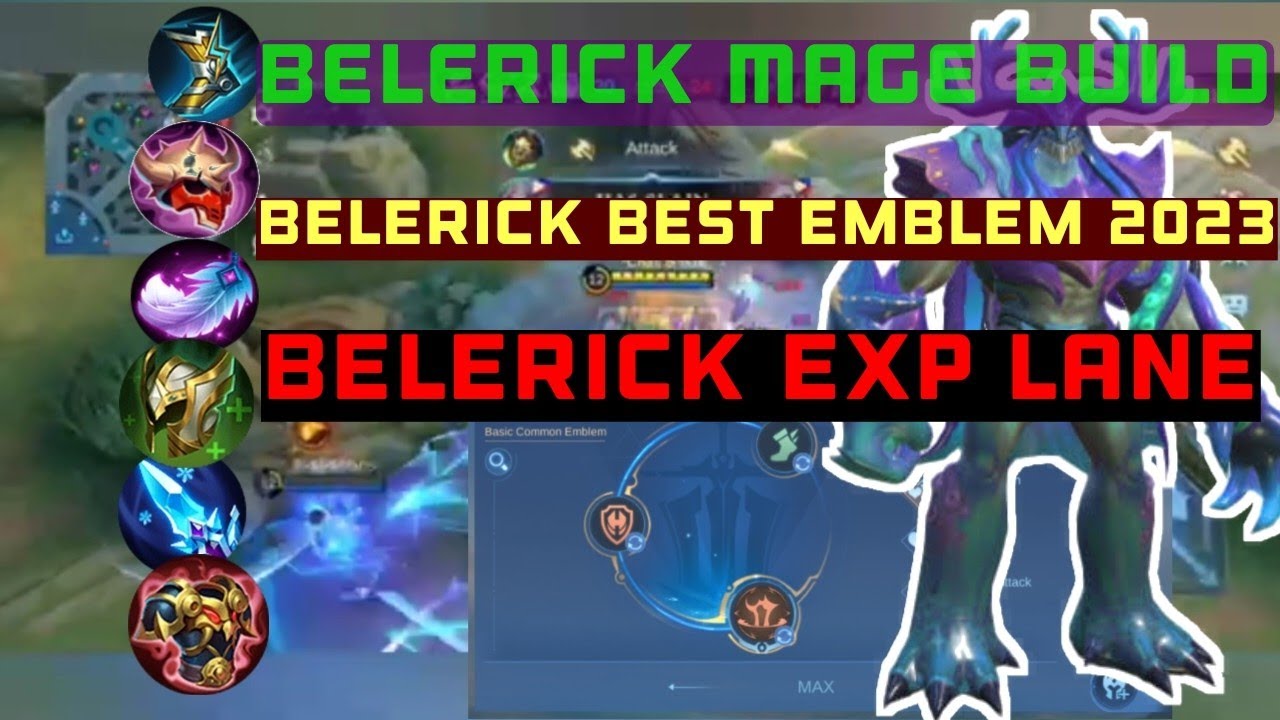 COUNTER FREYA USING BELERICK MAGE BUILD | BELERICK EXP LANE BELERICK BEST EMBLEM 2023 | 10-4-7 KDA