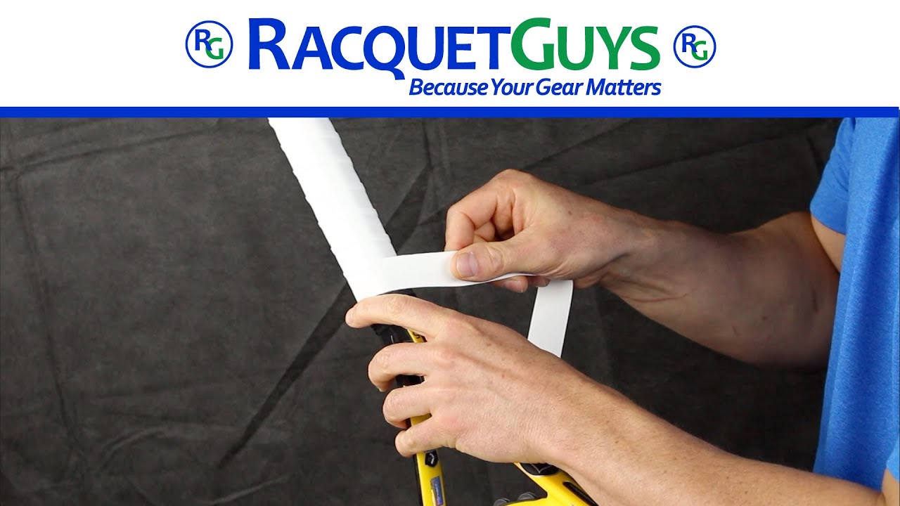 How to install an overgrip on your tennis racquet by Racquetguys
