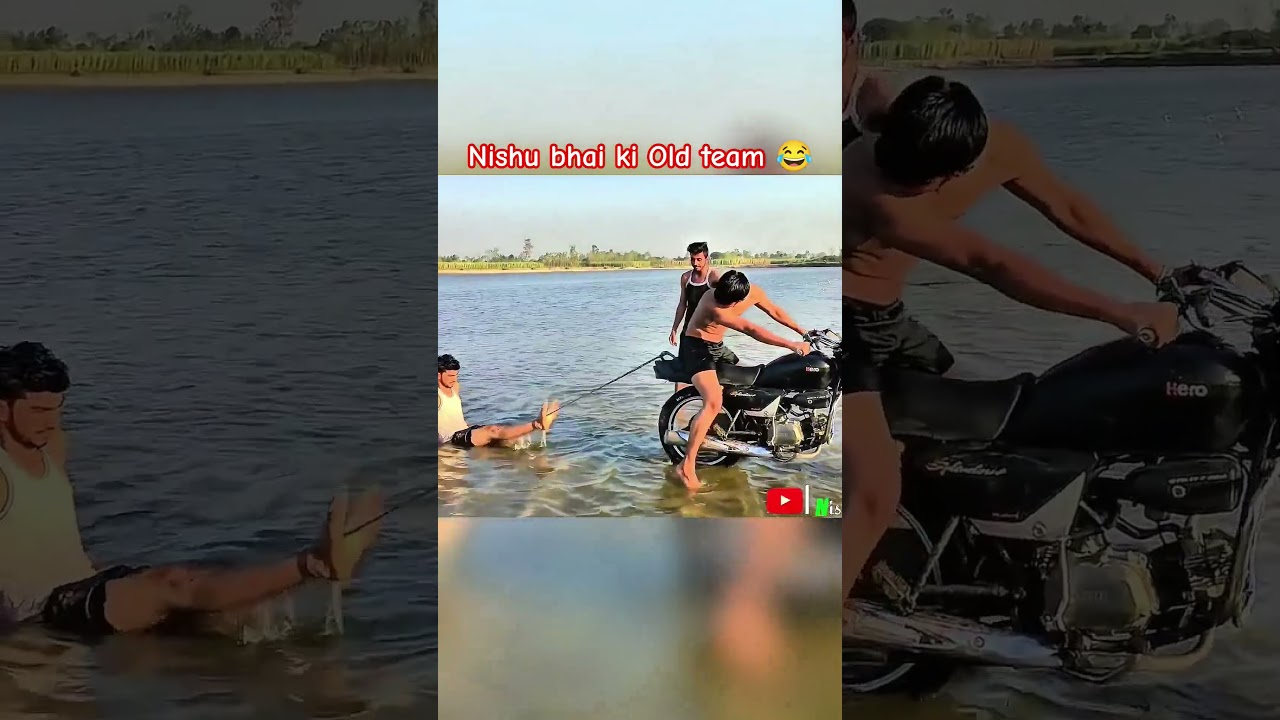 Old Nishu Bhai ki Masti ki masti bike se Tochan 😂❤️😜😂❣️😎