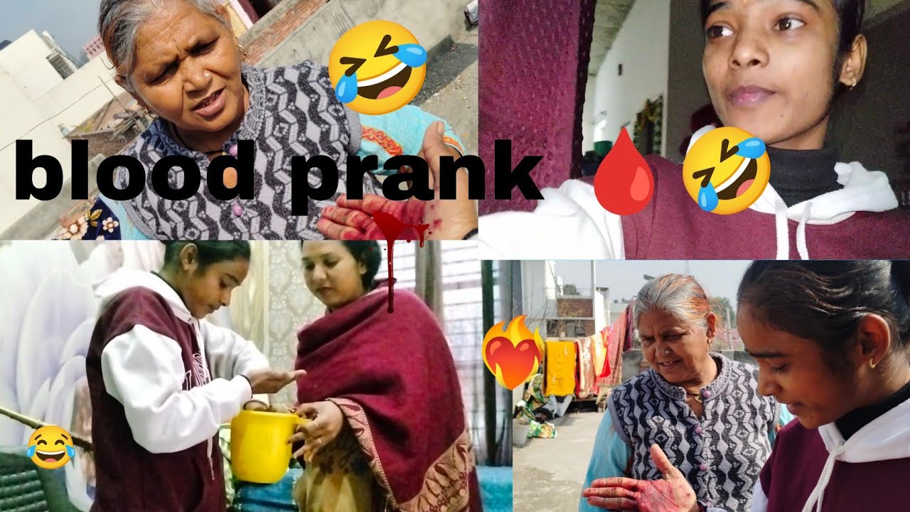 Blood prank🩸😂 pada ulta || khushi bansal ||#viral #youtube #viral #prank 