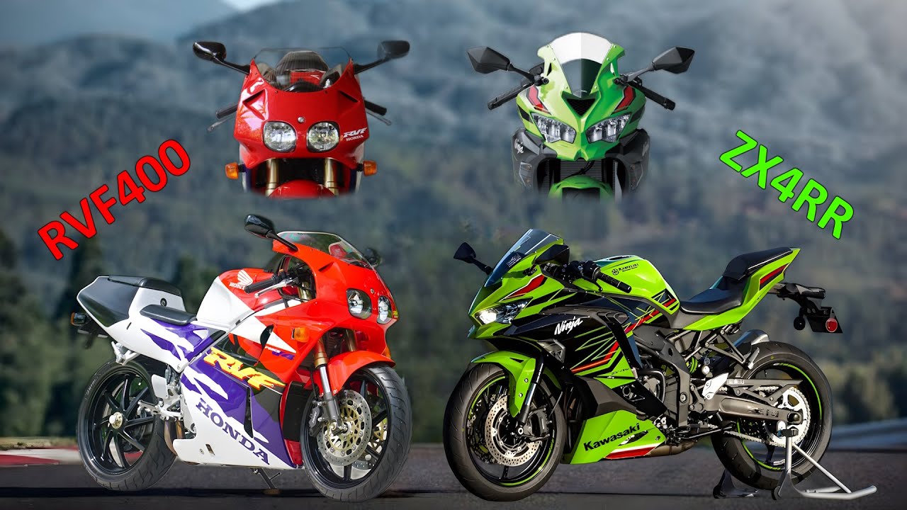 Классические спортивные мотоциклы лучше современных? (RVF400 против ZX4RR)