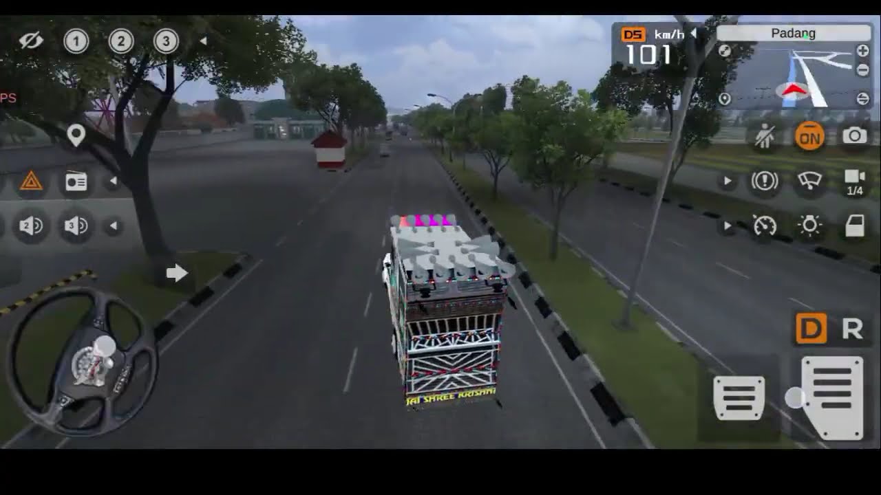 Barvi main simple si hoya kar ti 🥰haryanvi song dj remix Bus simulator Indonesia dj game video 